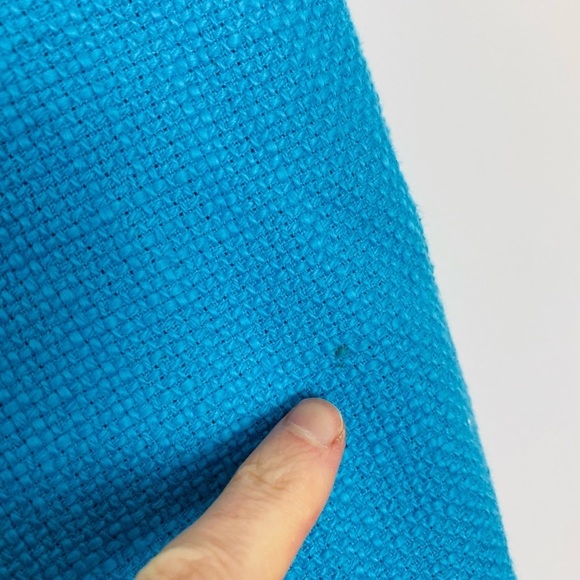 Zara Cropped Textured Double Breasted Blazer Size Small Turquoise - Picture 11 of 11